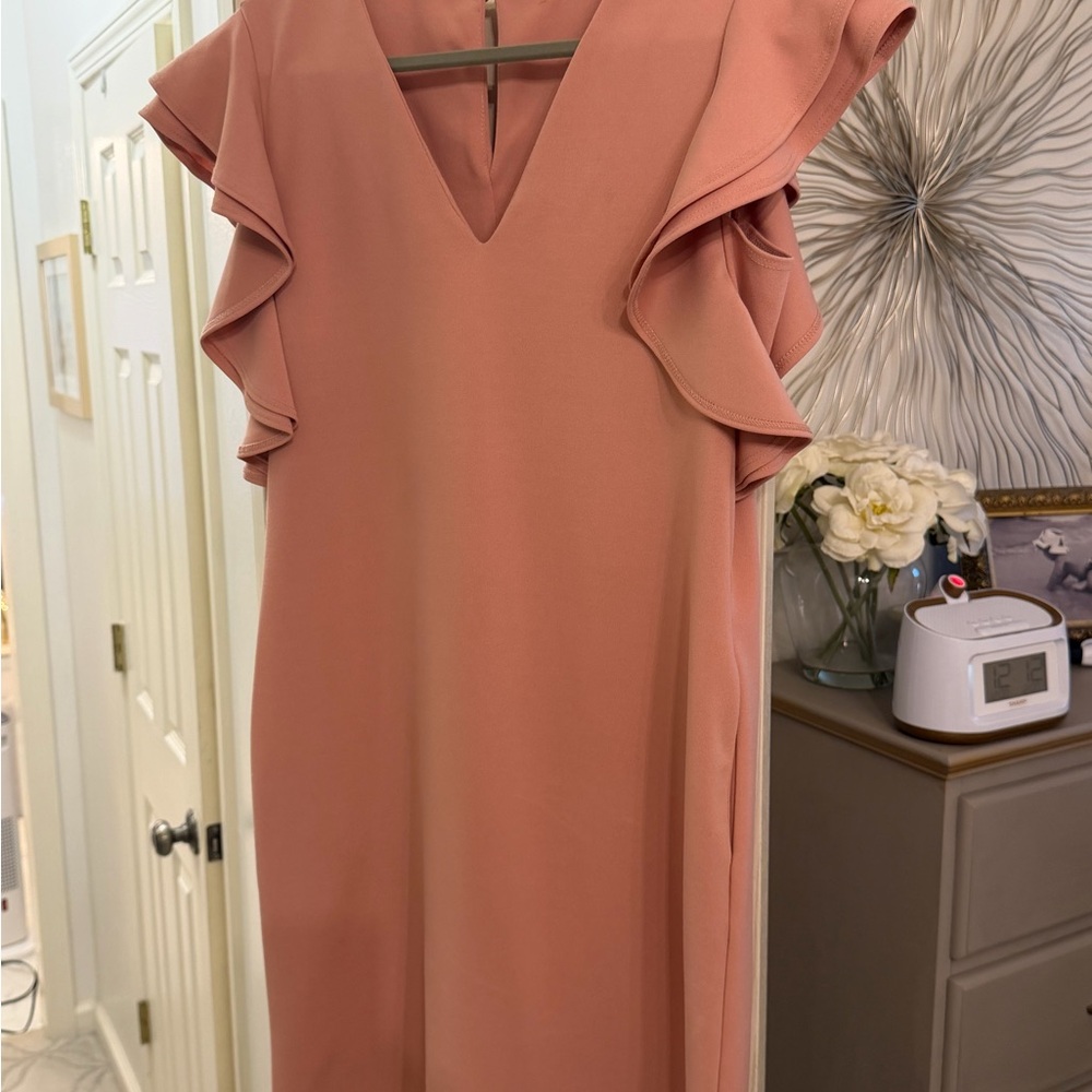 First Love Elegant rose Ruffle Sleeve Dress